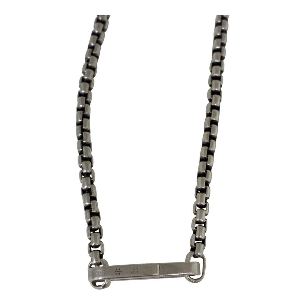 Collar Tateossian London 41cm Plata 925 Cadena Box - Gargantilla Unisex