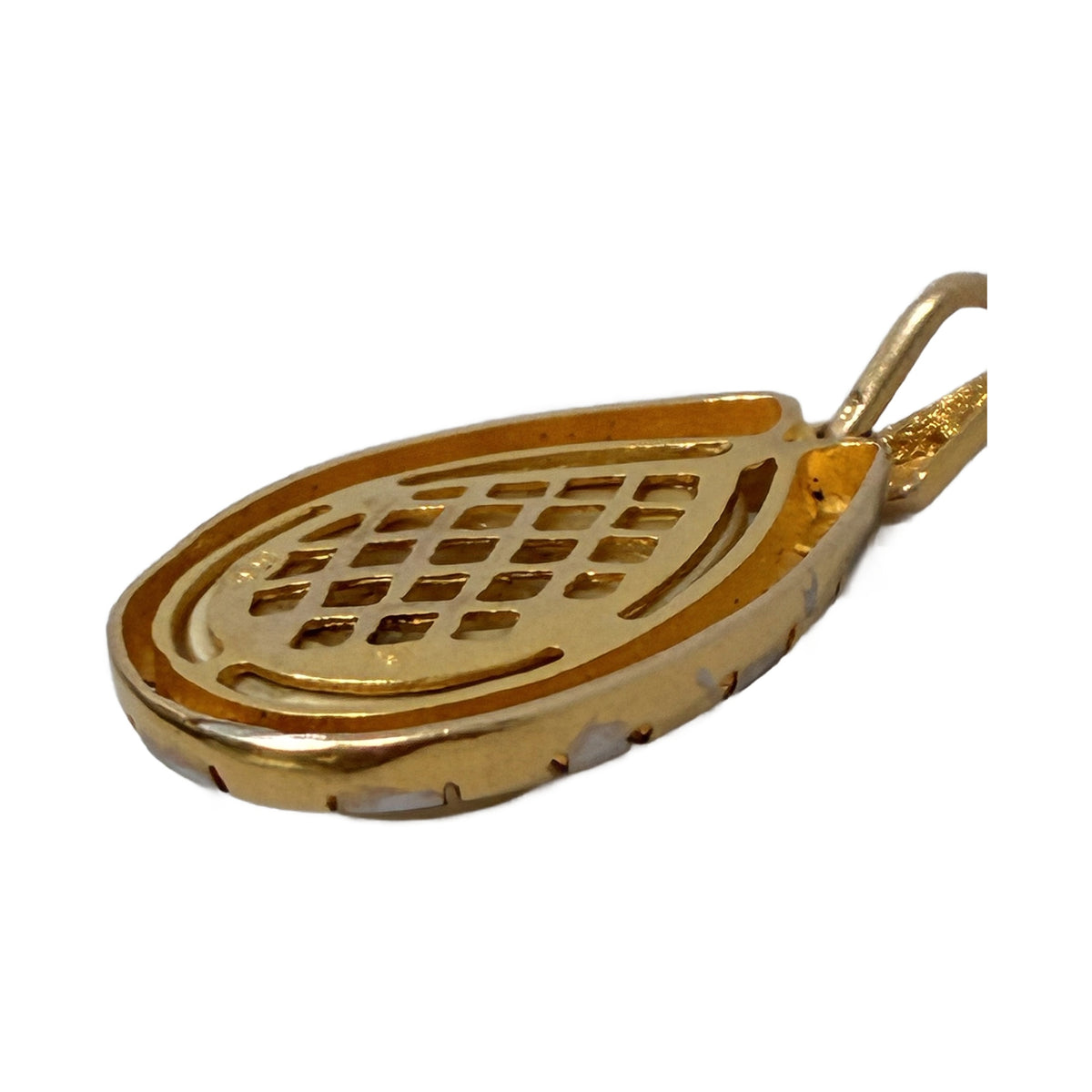Colgante Perla Mabe Plata 925 Chapada en Oro | Joya Vintage Usada