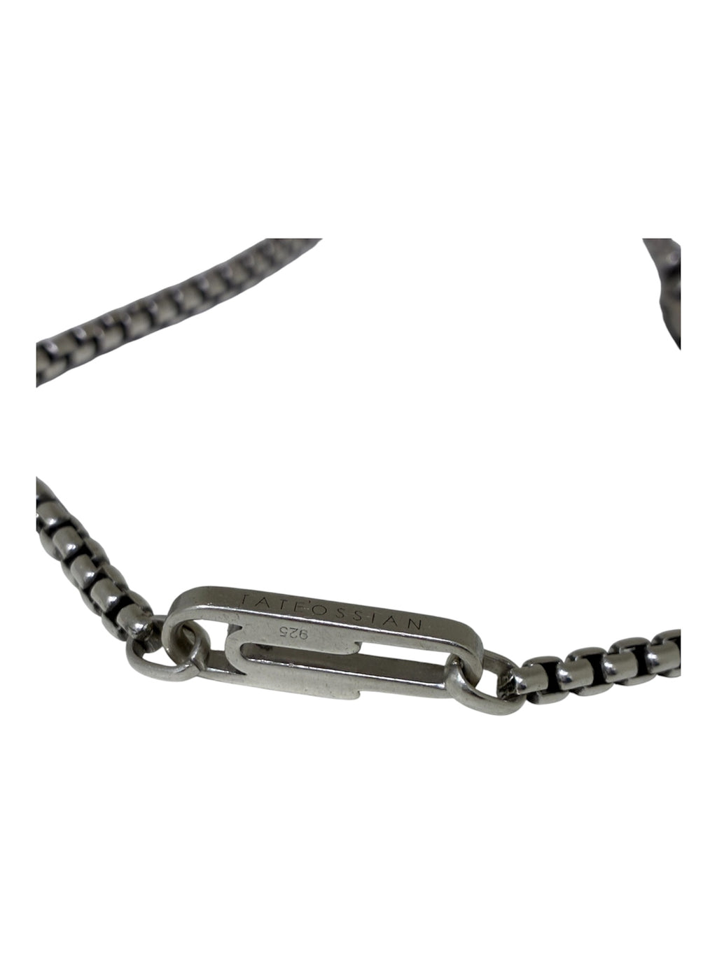 Collar Tateossian London 41cm Plata 925 Cadena Box - Gargantilla Unisex
