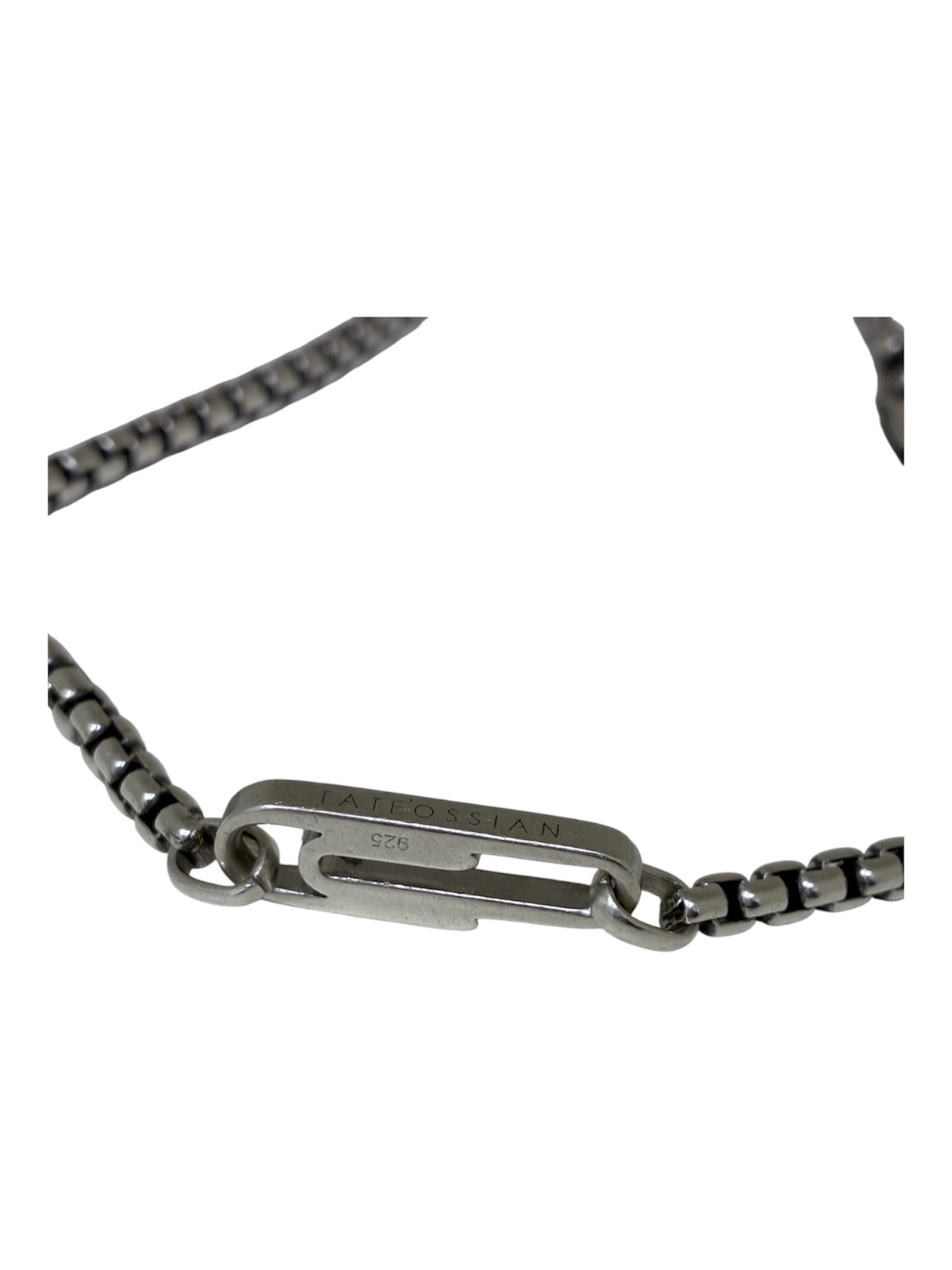 Collar Tateossian London 41cm Plata 925 Cadena Box - Gargantilla Unisex