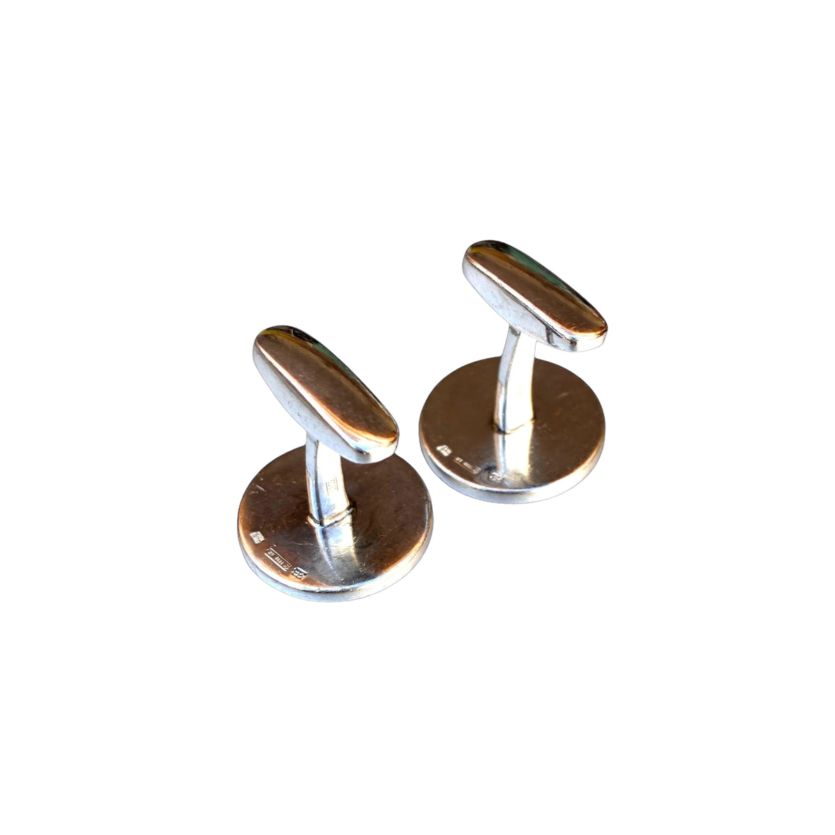 Bvlgari Bvlgari Cufflinks - Sterling Silver 925 & Black Onyx - Authentic