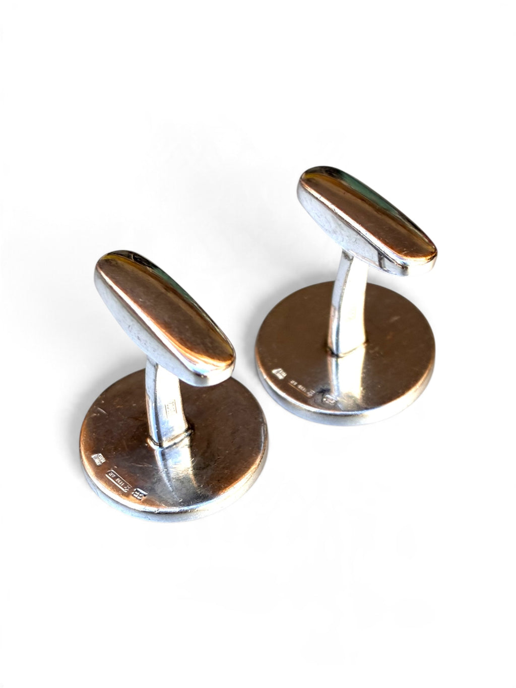 Bvlgari Bvlgari Cufflinks - Sterling Silver 925 & Black Onyx - Authentic