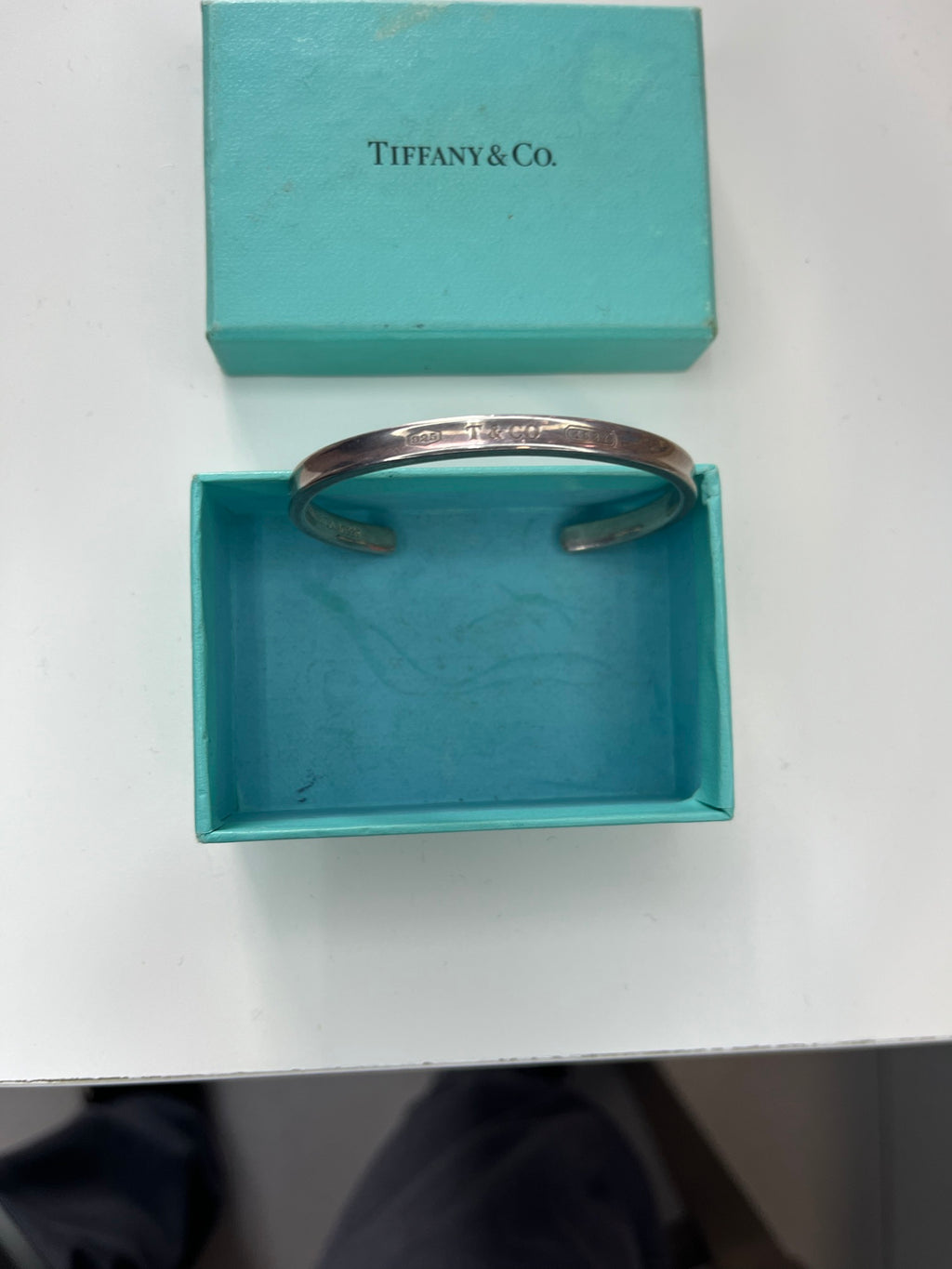 Pulsera Tiffany & Co. 1837 Cuff de plata de ley 925 con caja original