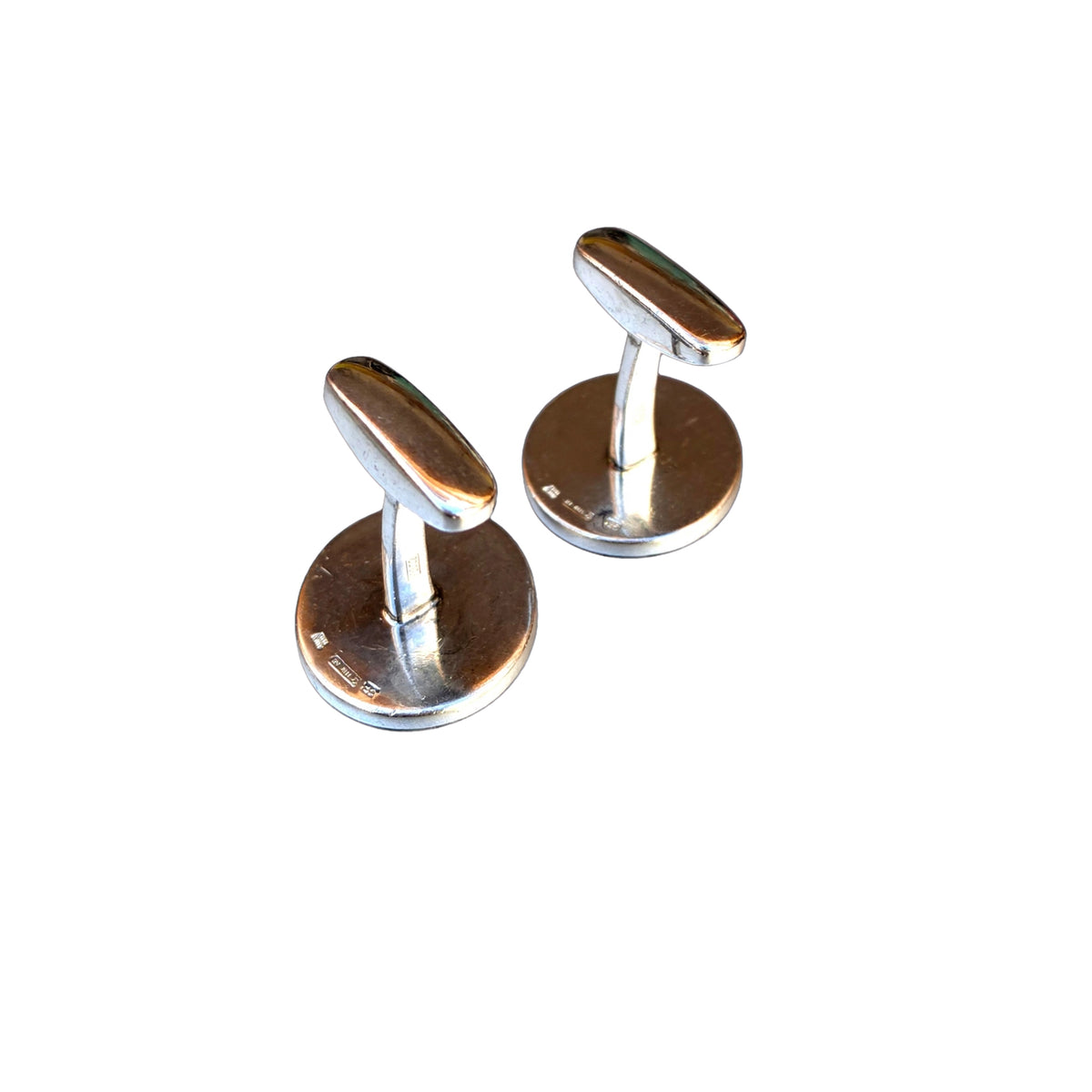 Bvlgari Bvlgari Cufflinks - Sterling Silver 925 & Black Onyx - Authentic